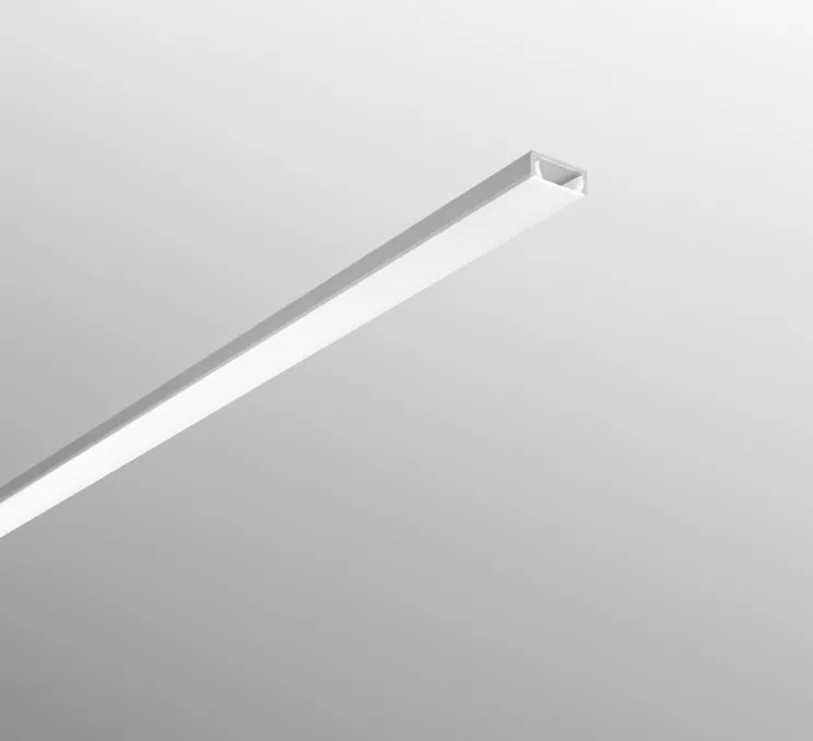 Profilé, Milano, blanc, L200cm, H0,6cm - Nedgis