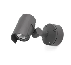 Plafonnier & Spot*Faro Projecteur d'extérieur, Foc-1, , IP65, LED, 3000K, 800lm, 36°, L21,1cm, H13cm - anthracite