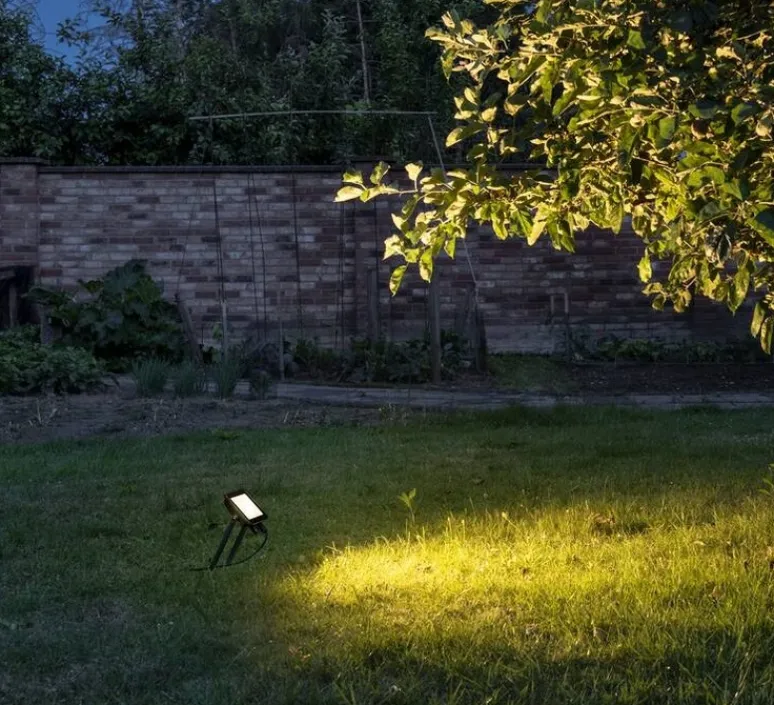 Plafonnier & Spot|Applique*SLV Projecteur, Floodi M, , IP65, LED, 3000K, 2980 lm, L16cm, H22,3cm - anthracite