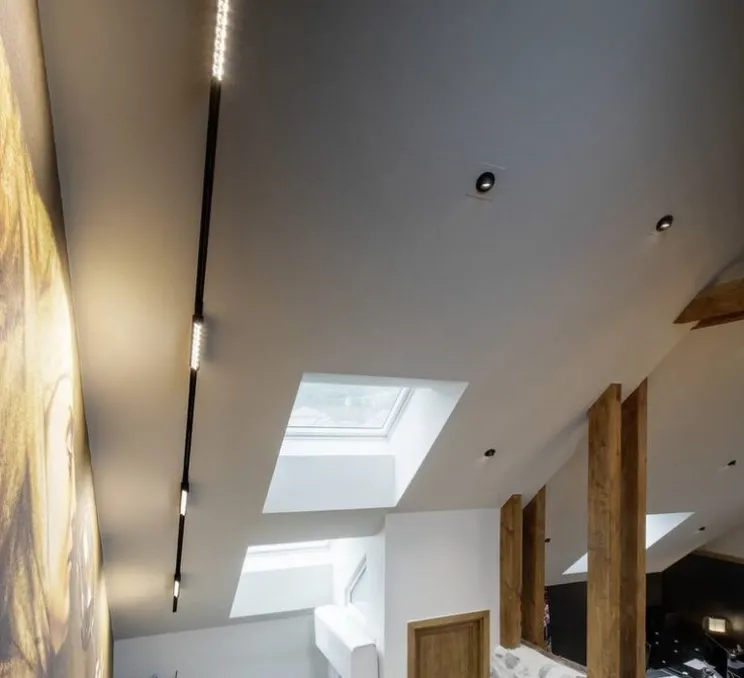 Rail 3 allumages en saillie, noir, L100cm, H3,2cm - SLV