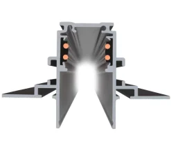 Accessoires*SLV Rail encastré, 3m, 48V TRACK, , L300cm, H4,7cm - noir