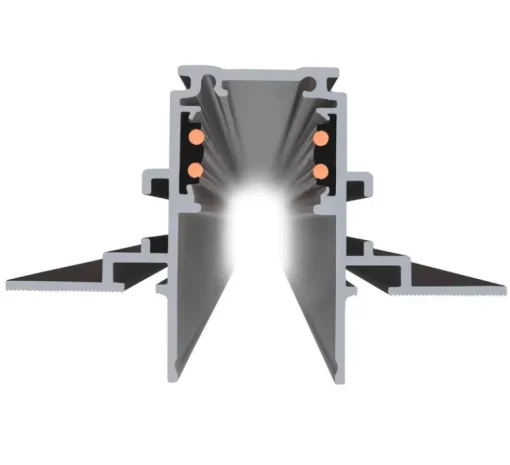 Accessoires*SLV Rail encastré, 3m, 48V TRACK, , L300cm, H4,7cm - noir