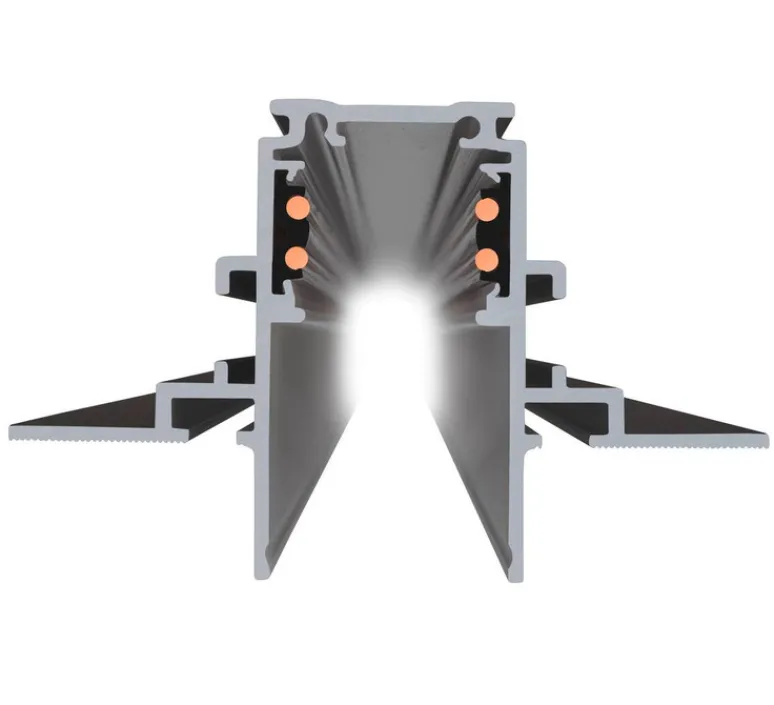 Accessoires*SLV Rail encastré, 3m, 48V TRACK, , L300cm, H4,7cm - noir