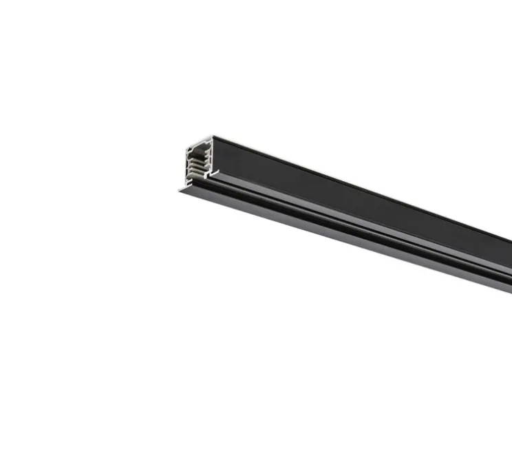 Rail triphasique, encastrable, noir, L200cm, H3,3cm - Faro