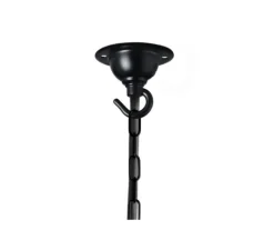 Rosace & Câble*Zangra Rosace avec crochet, ceilingcup, , Ø6,5cm, H5,5cm - noir