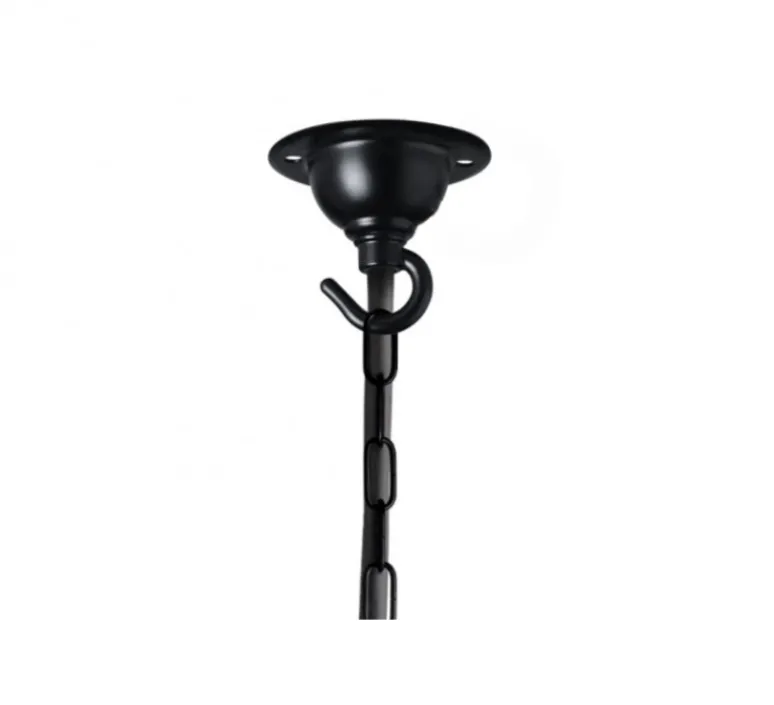 Rosace & Câble*Zangra Rosace avec crochet, ceilingcup, , Ø6,5cm, H5,5cm - noir