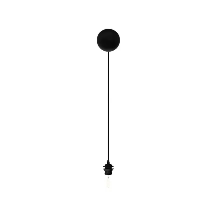 Rosace, Cannonball, simple, noir mat, Ø12cm, H12,5cm - Umage