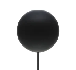 Rosace, Cannonball, simple, noir mat, Ø12cm, H12,5cm - Umage