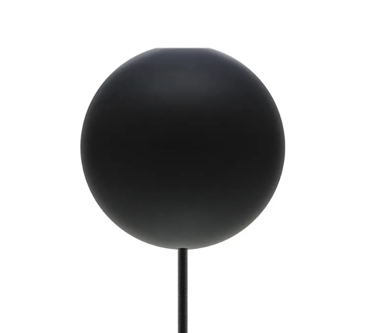 Rosace, Cannonball, simple, noir mat, Ø12cm, H12,5cm - Umage