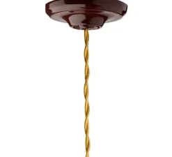 Rosace & Câble*Zangra Rosace, ceilingcup.007, , Ø10cm, H3cm - Studio marron