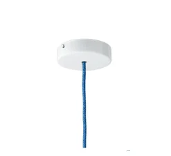 Rosace & Câble*Zangra Rosace, cylindrique, métal, , Ø10cm, H2,4cm - blanc