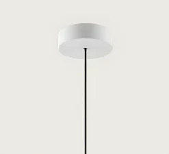 Rosace cylindrique, Single Mini, 9010, blanc mat, Ø9,5cm, H2,6cm - Lodes