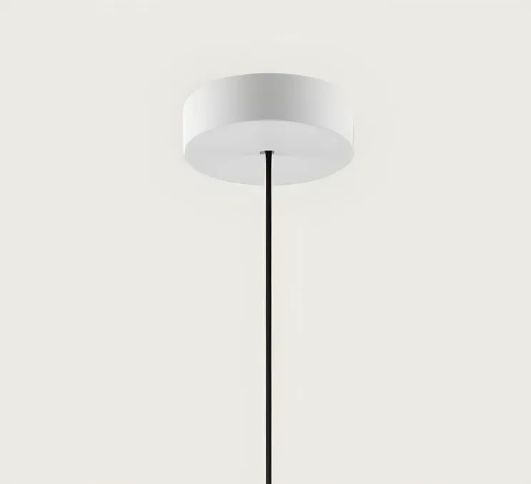 Rosace cylindrique, Single Mini, 9010, blanc mat, Ø9,5cm, H2,6cm - Lodes