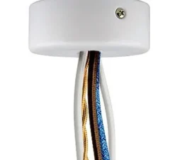 Rosace & Câble*Zangra Rosace multiple, ceilingcup.019, 5 fils, , Ø8cm, H3cm - Studio blanc