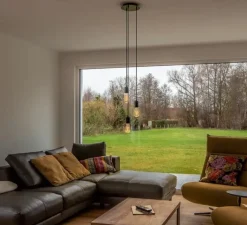 Rosace & Câble*SLV Rosace, Patère, en saillie, rosace, 3 sorties, noir, Fitu, Ø 22cm, H5,4cm - blanc