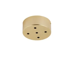 Rosace ronde multiple, Uva, 5 connexions, or brillant, Ø13cm, H15cm - Ebb and Flow