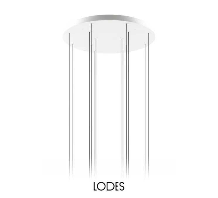 Rosace, Rosace 14 lights, blanc mat, Ø74cm, H4,2cm - Lodes
