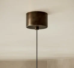 Rosace & Câble*Il Fanale Rosace simple et driver Triac, horizon, , Ø8cm, H5cm - bronze
