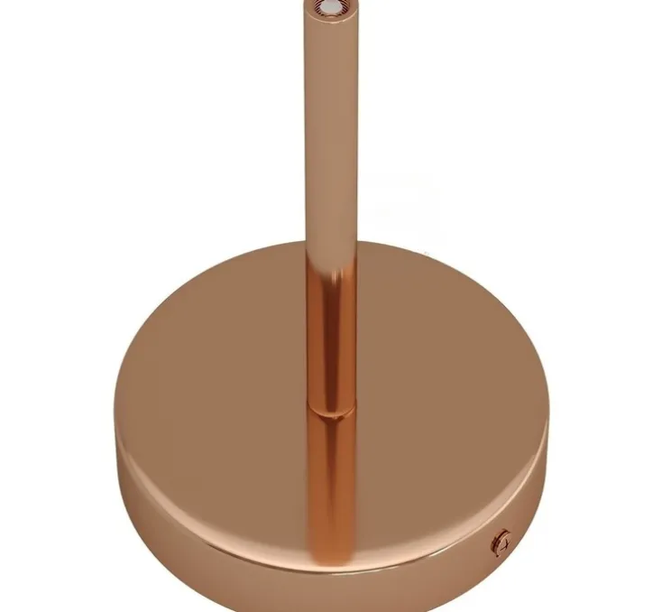 Rosace simple, série métal, avec sortie centrale, cuivre, Ø12cm, H17,5cm - Creative Cables