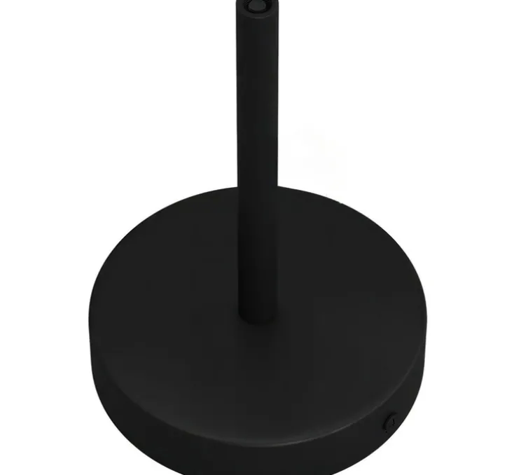 Rosace simple, série métal, avec sortie centrale, noir, Ø12cm, H17,5cm - Creative Cables