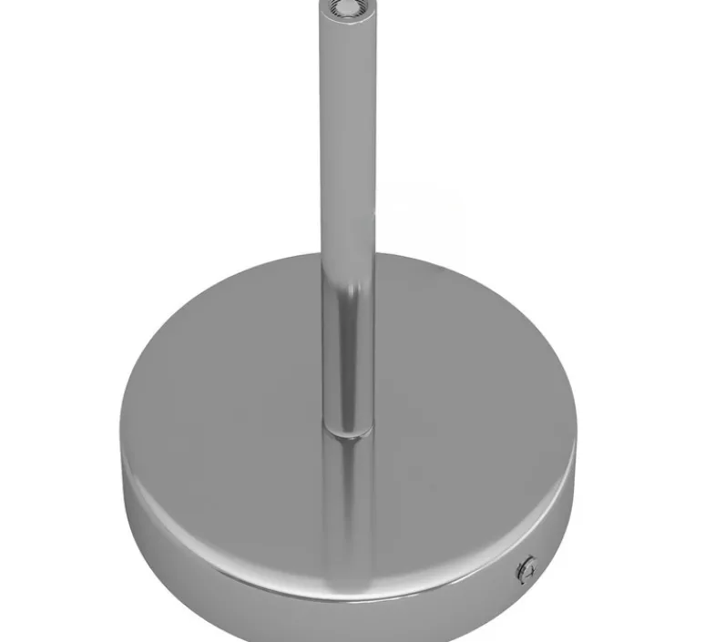 Rosace & Câble*Creative Cables Rosace simple, série métal, avec sortie centrale, , Ø12cm, H17,5cm - Chrome