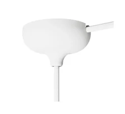 Rosace & Câble*Creative Cables Rosace simple, série silicone, , avec sortie centrale et latérale, Ø8,8cm, H4,65cm - Blanc