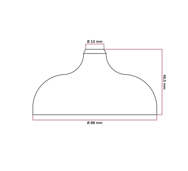 Rosace simple, série silicone, noir, avec sortie centrale et latérale, Ø8,8cm, H4,65cm - Creative Cables