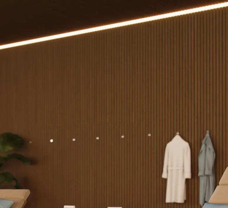 Plafonnier & Spot*Beneito Faure Ruban LED, FINE 74, , IP67, LED, dim, 3000K, 260 lm, L100cm, H2cm - blanc