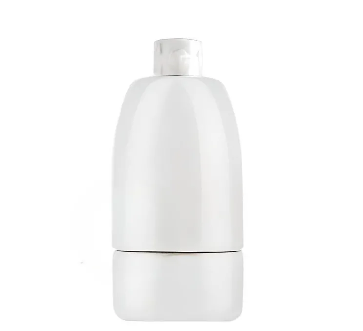 Socket, douille, porcelaine, blanc, E14, 6W max, H7cm, Ø 3,4 cm - Zangra