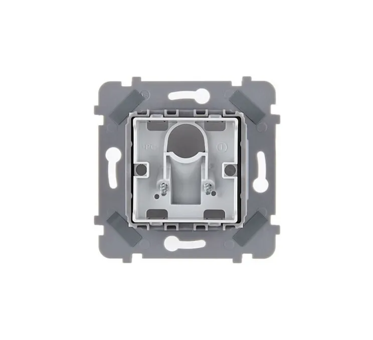 Sortie de câble, Confidence, Simple, Blanc, Sortie de câble x1, L8cm, H8cm - Modelec