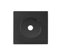Sortie de câble, DOM, Simple, Noir mat, L8,6cm, H8,6cm - Fontini