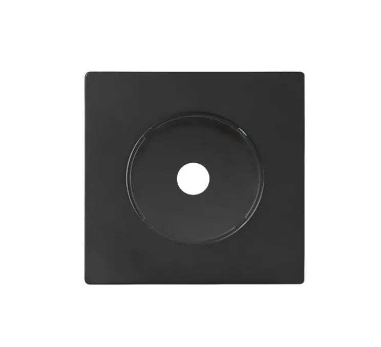 Sortie de câble, DOM, Simple, Noir mat, L8,6cm, H8,6cm - Fontini