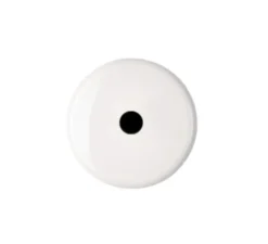 Accessoires*Modelec Sortie de câble, Iris, Simple, Porcelaine blanc, L8cm, H8cm -