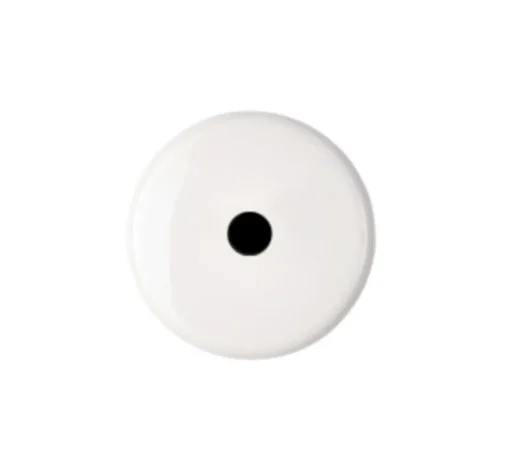 Accessoires*Modelec Sortie de câble, Iris, Simple, Porcelaine blanc, L8cm, H8cm -