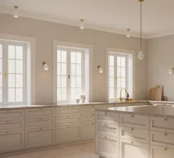 Plafonnier & Spot*Nuura Spot, Anoli, , Ø10cm, H20cm - or nordique, blanc