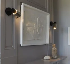 Plafonnier & Spot|Applique*DCW éditions Paris Spot, Biny spot LED, noir et argent, avec interrupteur, 2700k, L6,5cm, H15,4cm - Dcw editions noir, argent