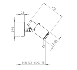 Plafonnier & Spot|Applique*DCW éditions Paris Spot, Biny spot LED, noir et argent, avec interrupteur, 2700k, L6,5cm, H15,4cm - Dcw editions noir, argent