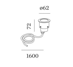 Plafonnier & Spot*Wever&Ducré Spot, Blink Trim 1.0, , IP65, LED, dim, 3000K, 410 lm, Ø6,2cm, H7,2cm - noir