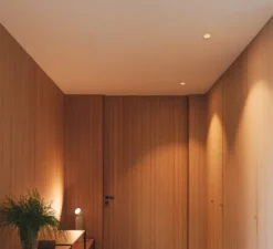 Spot, Circle 3303, noyer beige, LED, 3000K, 607 lm, Ø7cm, H6cm - Vibia