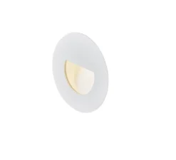 Spot de marche encastrable, Woro WL, blanc, LED, 3000K, 50 lm, Ø8cm, H2,9cm - SLV