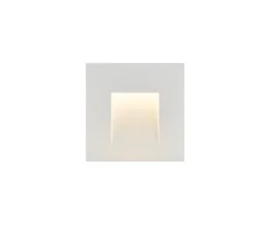 Spot de marche encastrable, Mobala, blanc, LED, 3000K, 14lm, L9cm, H9cm - Slv