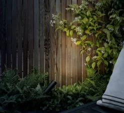 Spot, d’extérieur, Myos, à piquer, noir texturé, IP65, LED, dim, 3000K, 312 lm, Ø4cm, H15cm - Astro