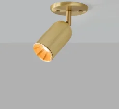 Plafonnier & Spot*Bert frank Spot, Doma, , Ø7cm, H19cm - laiton brossé