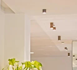 Spot encastré téléscopique, Nyx Tube, T35, mokka, H84-144mm, Ø40mm - LED- LUCIFERO'S