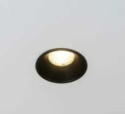 Plafonnier & Spot*DARK Spot encastrable, Atsjoem, , LED, dim, 2700k, 780 lm, Ø7,75cm, H9cm - noir