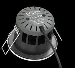 Spot encastrable, Canis, blanc, IP65, LED, dim, 2700-4000K, 750-850 lm, Ø8,2cm, H6,2cm - Solum