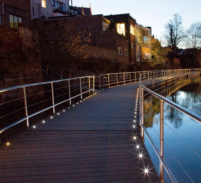 Plafonnier & Spot*Wever&Ducré Spot encastrable, Card 1.0, , IP67, LED, 3000K, 70 lm, Ø2,5cm, H4,5cm - inox