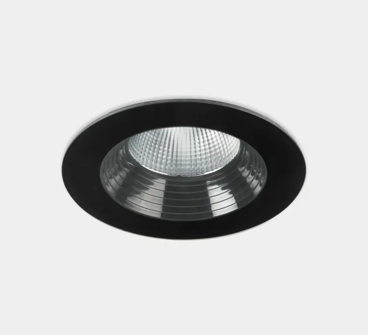 Spot encastrable, Dako, noir, IP66, LED, 3000K, 2004 lm, Ø17,5cm, H11cm-LEDS C4