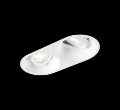 Plafonnier & Spot*Wever&Ducré Spot encastrable, Deep Adjust 2.0 LED, , LED, 3000K, 2x1150/1550lm, L18,2cm, H8,5cm - blanc