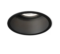 Plafonnier & Spot*Wever&Ducré Spot encastrable, Deeper 1.0 IP44, , IP44, LED, 2700k, 525 lm, Ø8,4cm, H3cm - noir